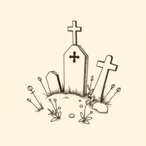 Dainty Graveyard Tattoo