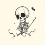 Dainty Halloween Tattoo