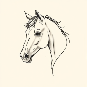 Dainty Horse Tattoo