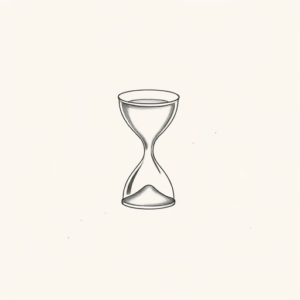 Dainty Hourglass Tattoo