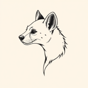 Dainty Hyena Tattoo
