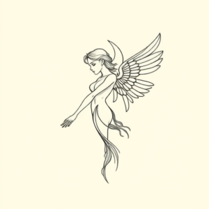 Dainty Icarus Tattoo