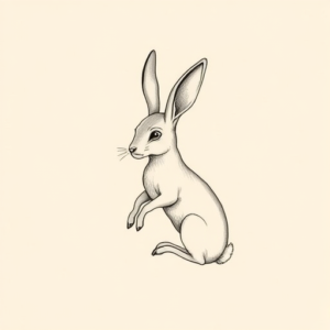 Dainty Jackalope Tattoo