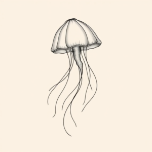 Dainty Jellyfish Tattoo