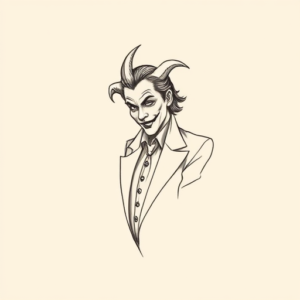 Dainty Joker Tattoo