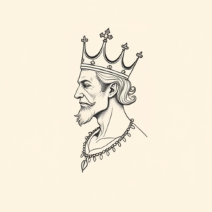 Dainty King Tattoo