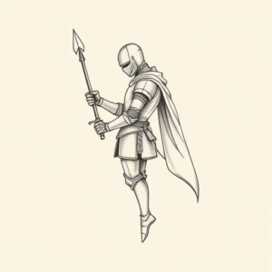 Dainty Knight Tattoo