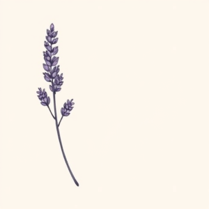 Dainty Lavender Tattoo