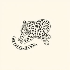 Dainty Leopard Tattoo