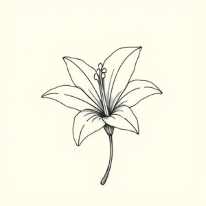 Dainty Lily Tattoo