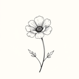 Dainty Marigold Tattoo