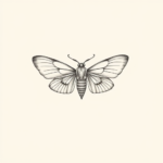 Dainty Moth Tattoo