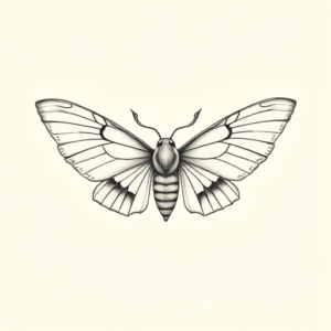 Dainty Mothman Tattoo
