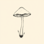 Dainty Mushroom Tattoo