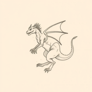 Dainty Mythosaur Tattoo