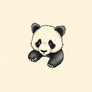 Dainty Panda Tattoo