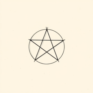 Dainty Pentagram Tattoo