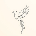 Dainty Phoenix Tattoo