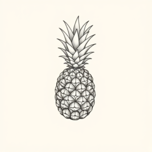 Dainty Pineapple Tattoo