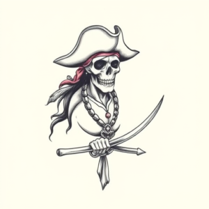 Dainty Pirate Tattoo
