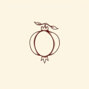 Dainty Pomegranate Tattoo
