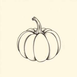 Dainty Pumpkin Tattoo