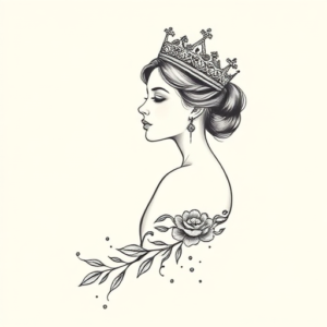 Dainty Queen Tattoo