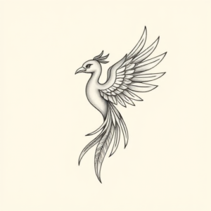 Dainty Quetzalcoatl Tattoo