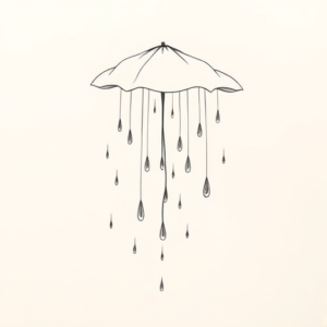 Dainty Rain Tattoo