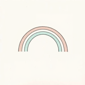 Dainty Rainbow Tattoo