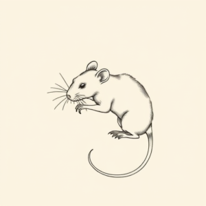 Dainty Rat Tattoo