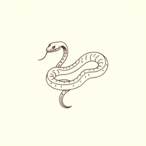 Dainty Rattlesnake Tattoo