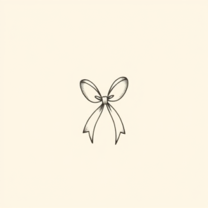 Dainty Ribbon Tattoo