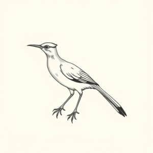 Dainty Roadrunner Tattoo