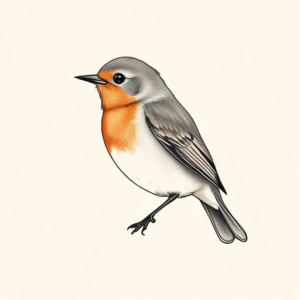 Dainty Robin Tattoo