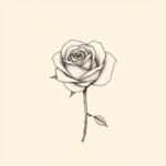Dainty Rose Tattoo