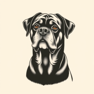 Dainty Rottweiler Tattoo
