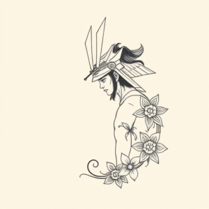 Dainty Samurai Tattoo