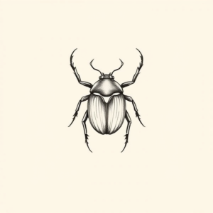 Dainty Scarab Tattoo