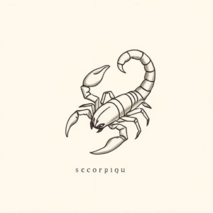 Dainty Scorpio Tattoo