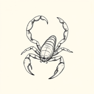 Dainty Scorpion Tattoo