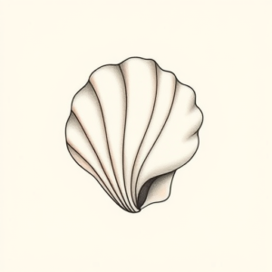 Dainty Seashell Tattoo