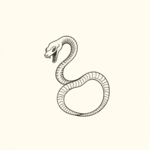 Dainty Serpent Tattoo