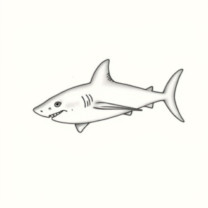 Dainty Shark Tattoo