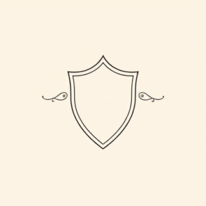 Dainty Shield Tattoo