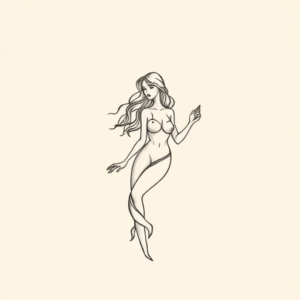 Dainty Siren Tattoo