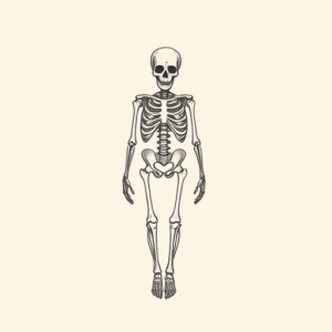 Dainty Skeleton Tattoo