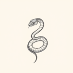 Dainty Snake Tattoo