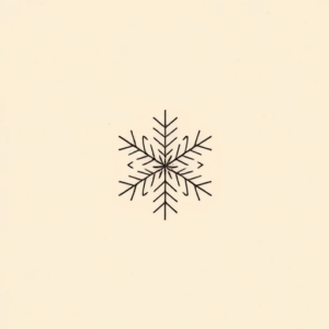 Dainty Snowflake Tattoo