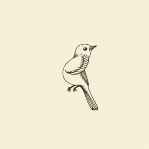Dainty Sparrow Tattoo